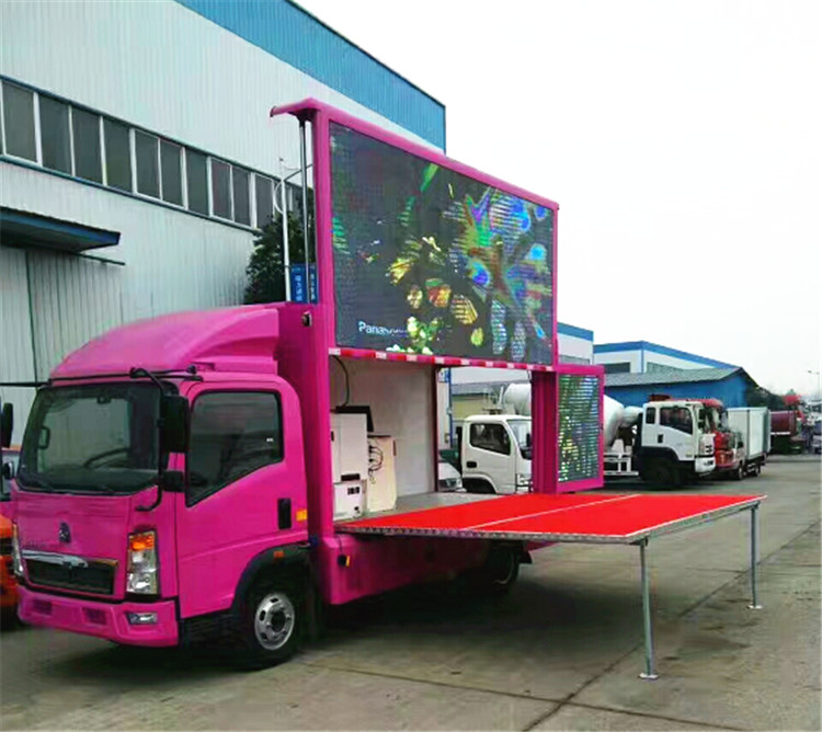 Camion di pubblicità mobile P8 4x2 Digital di 120HP LED con la fase