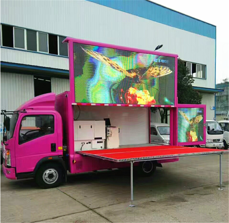 Camion di pubblicità mobile P8 4x2 Digital di 120HP LED con la fase