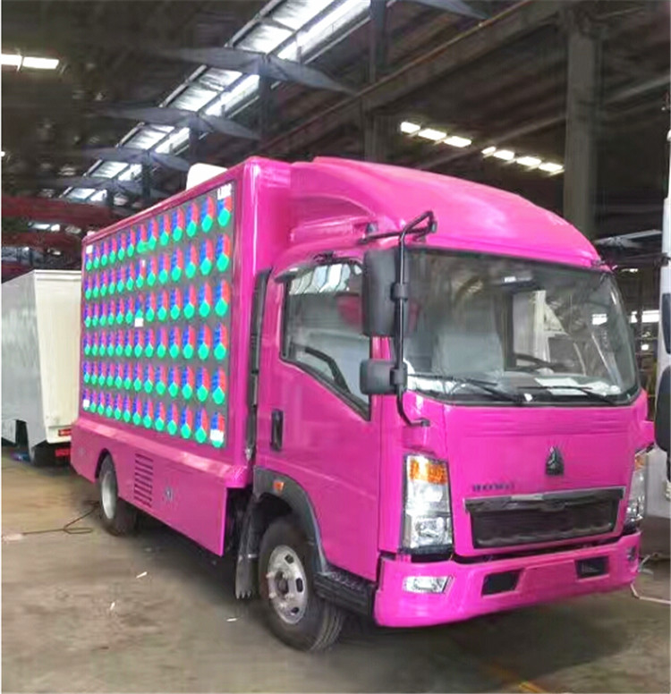 Camion di pubblicità mobile P8 4x2 Digital di 120HP LED con la fase