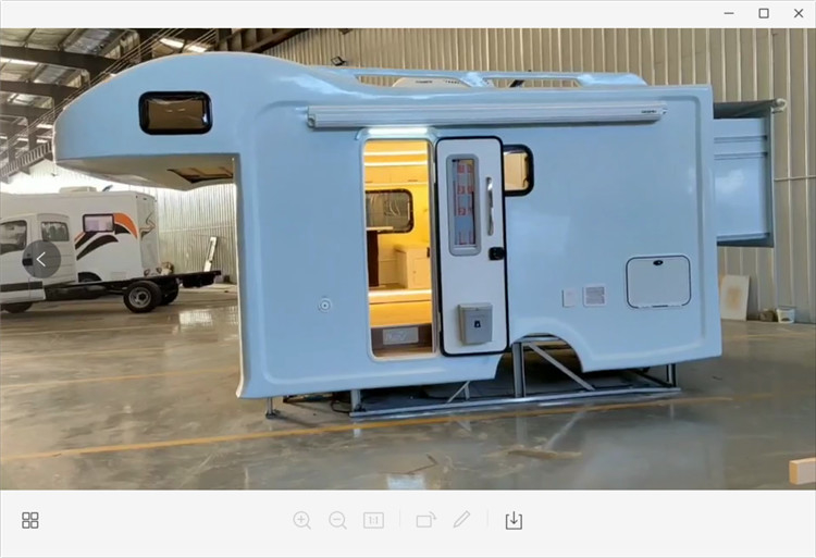 La scatola bianca su misura di Shell Body Luxury Decoration Assembling rv del campeggiatore ha montato