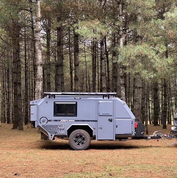 rimorchio di campeggio all'aperto, rimorchio leggero di Off Road del frigorifero 50L di viaggio della cucina