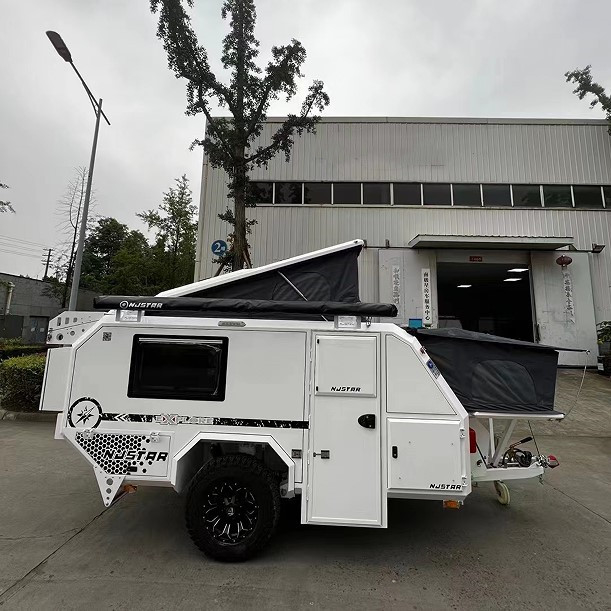 rimorchio di campeggio all'aperto, rimorchio leggero di Off Road del frigorifero 50L di viaggio della cucina