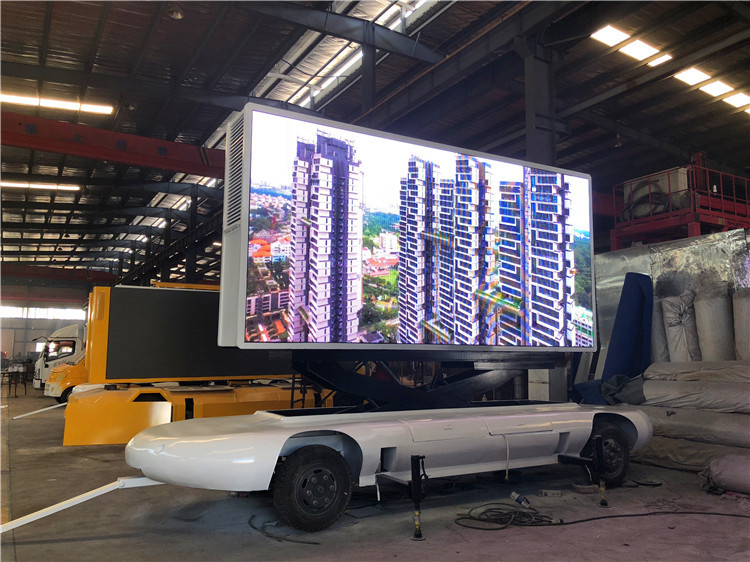 dimensione del modulo del rimorchio 192*192mm di pubblicità di 220V LED, rimorchio del tabellone per le affissioni di Digital dell'Doppio asse