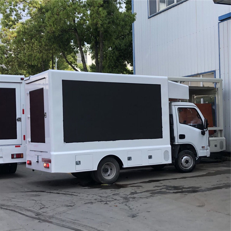 camion 220V, alta pubblicità mobile Van dello schermo di 95km/h LED di luminosità 3-Side Digital