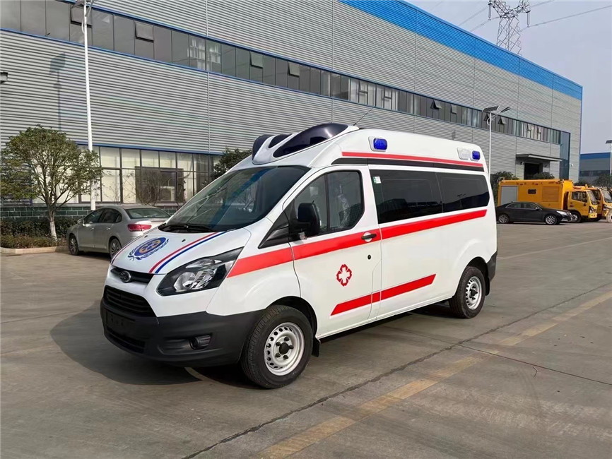 6 posti Diesel Medium Duty Ambulance Monitoraggio di emergenza Ford V362 Transit Van Ambulance