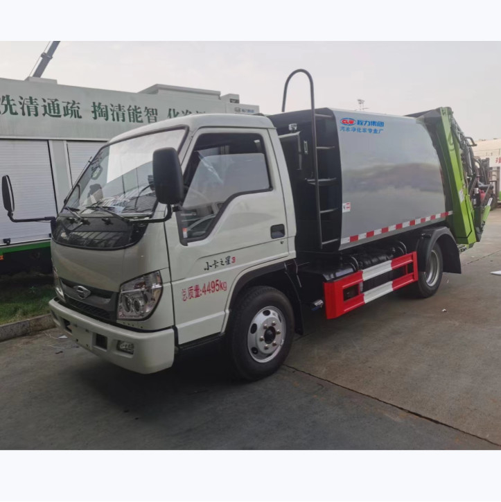Camion spazzatura con compattatore Foton Acciaio al carbonio Compattatore Camion spazzatura Max Velocità di guida 90 Km/h