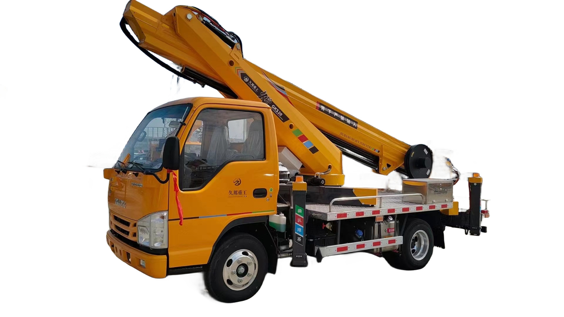 23 metri Altezza massima di funzionamento Piattaforma di lavoro aerea Camion Bottile Dimensioni 1000x700x1250mm