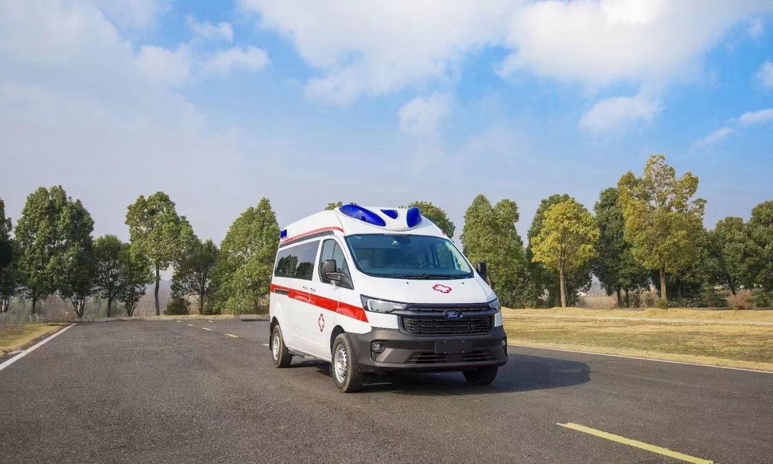 Euro 5 4*2 Ford Ambulanza di emergenza con apparecchiature di primo soccorso e armadietto di fianco