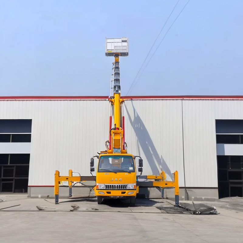 Camion a piattaforma aerea a distanza/manuale con rilevatore di livello 1000 kg peso di sollevamento carburante diesel