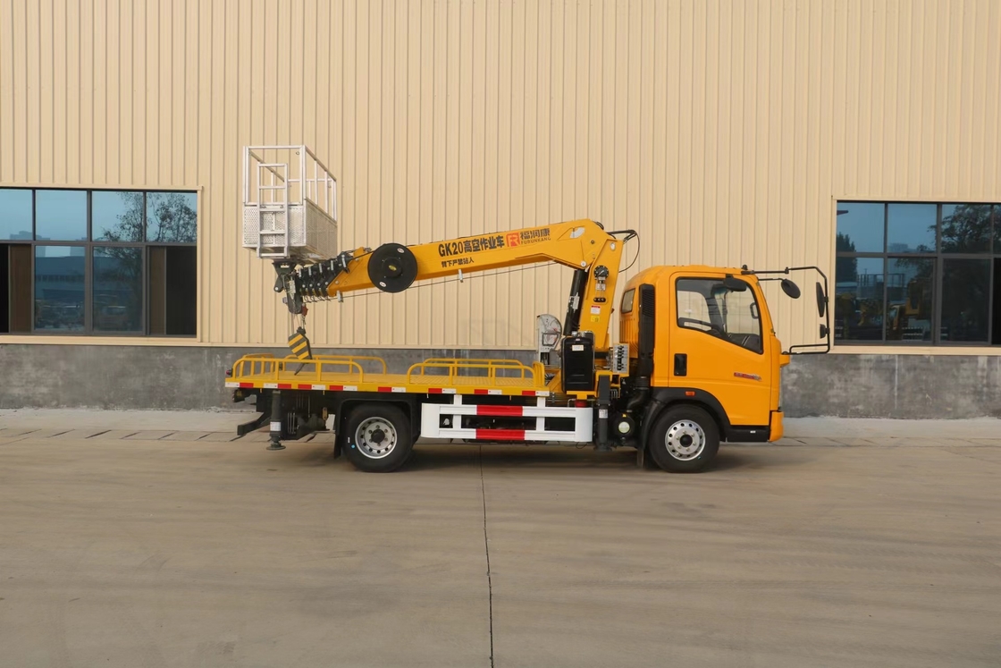 Telescopic Aerial Platform Truck 21 metri HOWO Brand Boom Lift Cherry Picker Truck