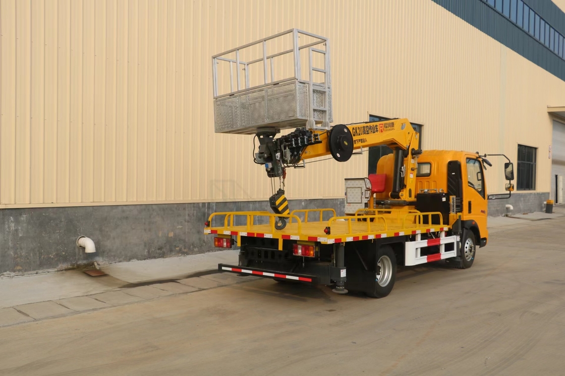 Telescopic Aerial Platform Truck 21 metri HOWO Brand Boom Lift Cherry Picker Truck