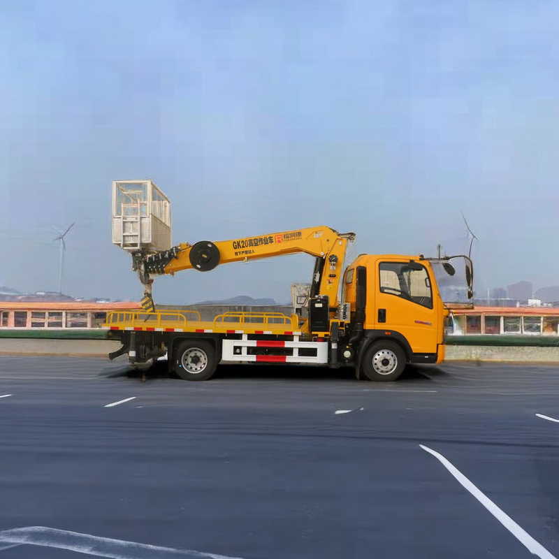 4955kg Peso 4x2 Drive Aerial Work Platform Truck con 21M telescopic boom