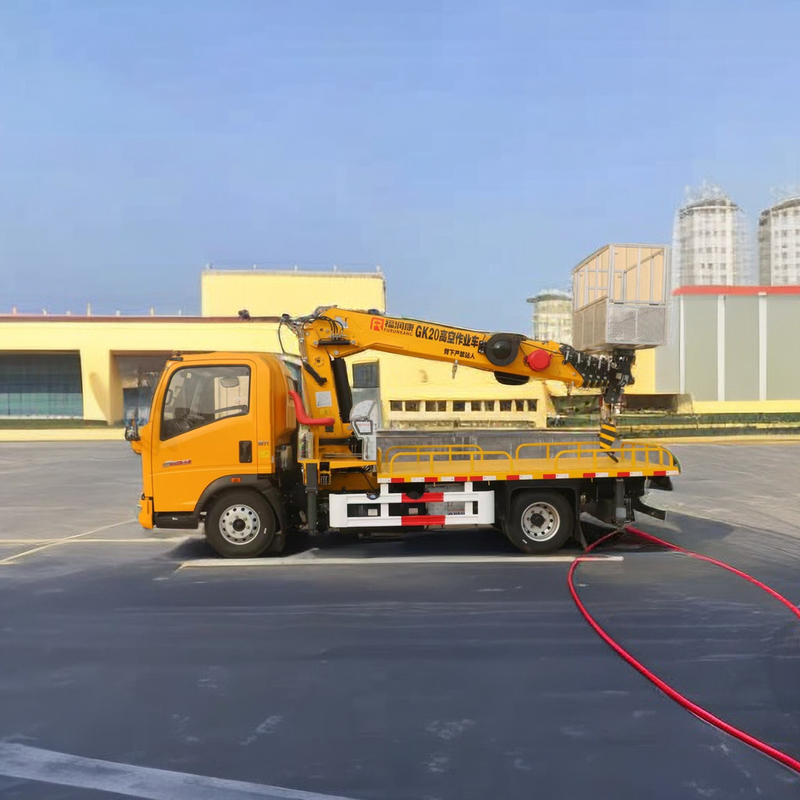 4955kg Peso 4x2 Drive Aerial Work Platform Truck con 21M telescopic boom