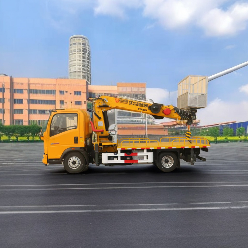 Howo Chassis 4x2 Drive 21M Truck Monted Aerial Work Platform 95km/h 200kg Carico