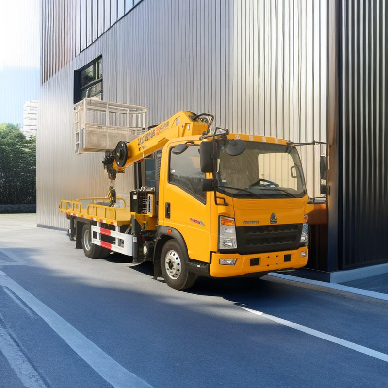 Piattaforma di lavoro aereo Howo, tre sezioni 21M piattaforma di lavoro telescopica