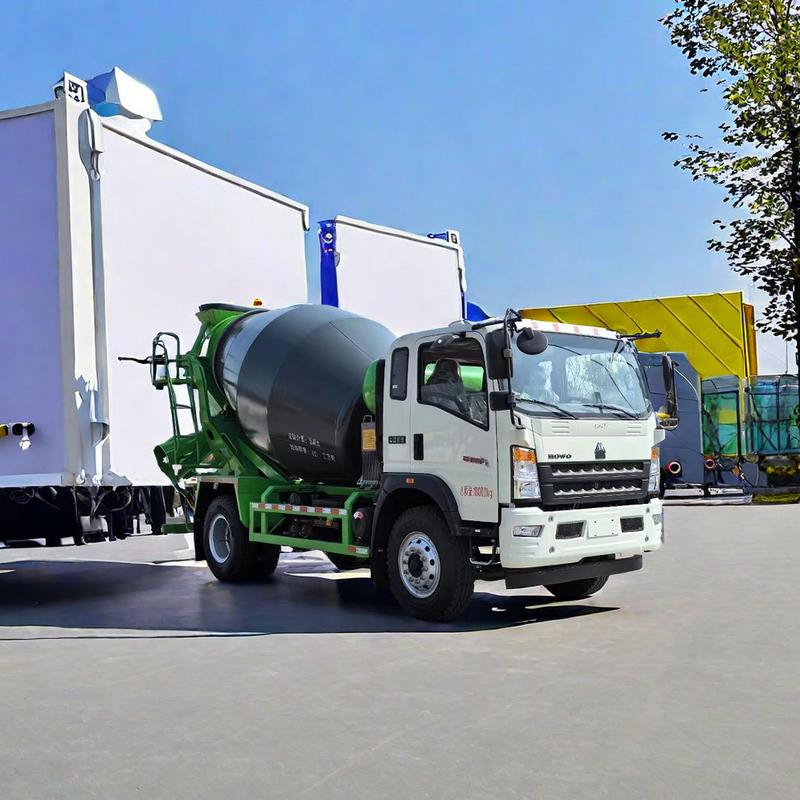 Mini Sinotruk HOWO 4*2 camion di calcestruzzo 8 10 12 14 16 18 20 Cbms Mixer Truck