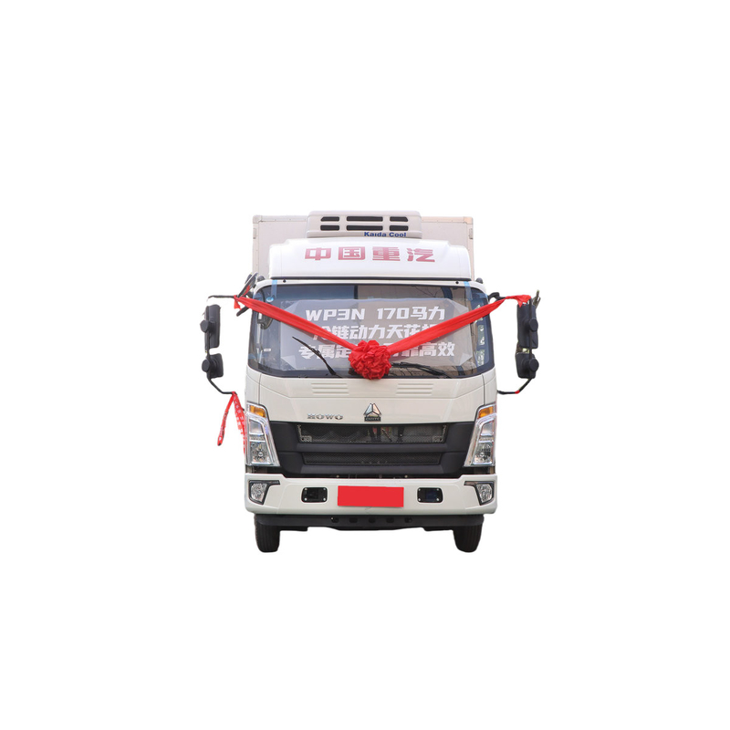 Sinotruk Howo Piccolo camion frigorifero 95km/h 130hp 5 tonnellate Mini camion frigorifero
