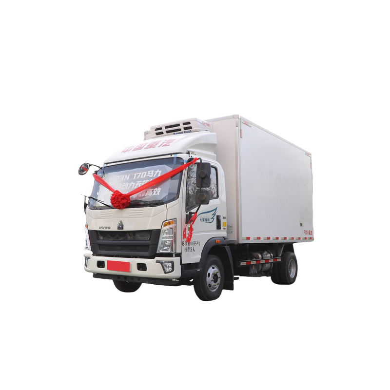 Sinotruk Howo Piccolo camion frigorifero 95km/h 130hp 5 tonnellate Mini camion frigorifero