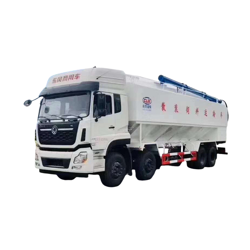 Camion per il trasporto di alimenti per animali di Dongfeng 7700*2500*3550mm Euro 5 Camion per lo scarico di mangimi alla rinfusa