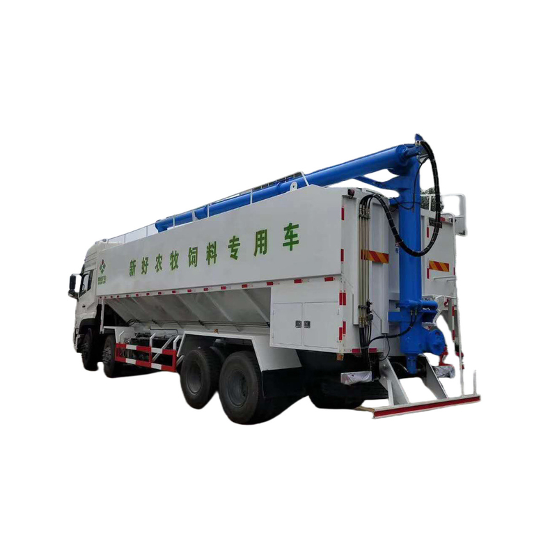 Camion per il trasporto di alimenti per animali di Dongfeng 7700*2500*3550mm Euro 5 Camion per lo scarico di mangimi alla rinfusa