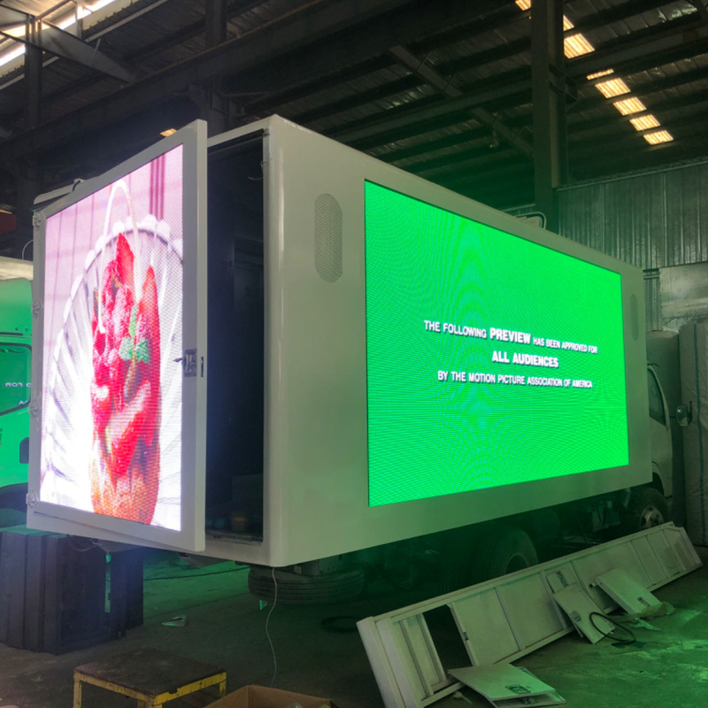 Customized Isuzu Mobile Gran Screen Truck P3 P4 P5 Digitale Per Truck Montato Con Peso 2500KG