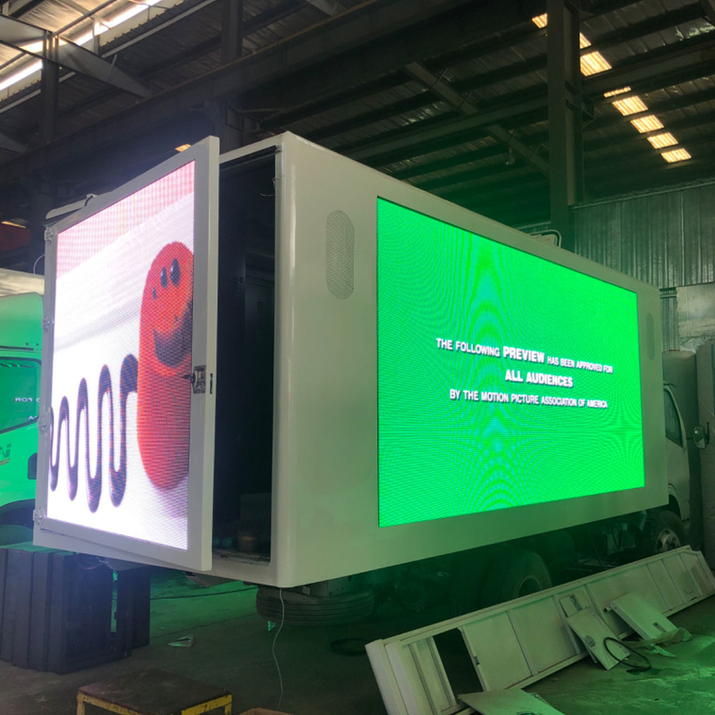Il camion 3840*1728mm del tabellone per le affissioni di ColorLight LED ha personalizzato il corpo del contenitore di camion di 18ft