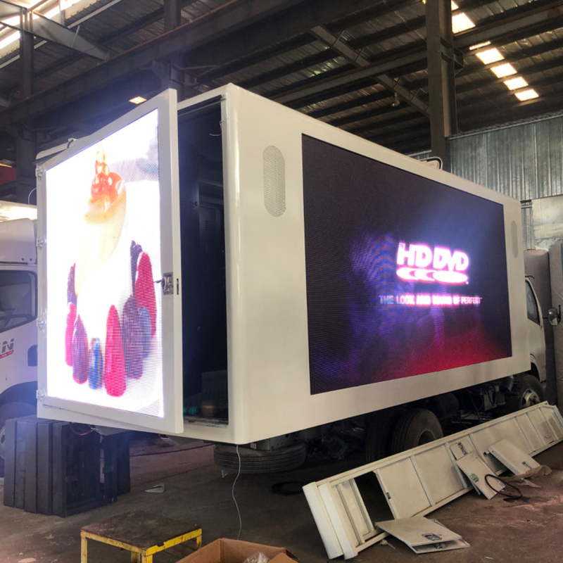 Il camion 3840*1728mm del tabellone per le affissioni di ColorLight LED ha personalizzato il corpo del contenitore di camion di 18ft