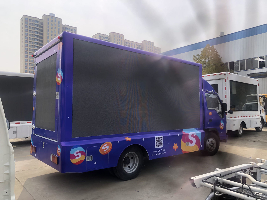 Mini camion mobile dell'esposizione di LED di P4 5 6 Isuzu 4X2 95km/H
