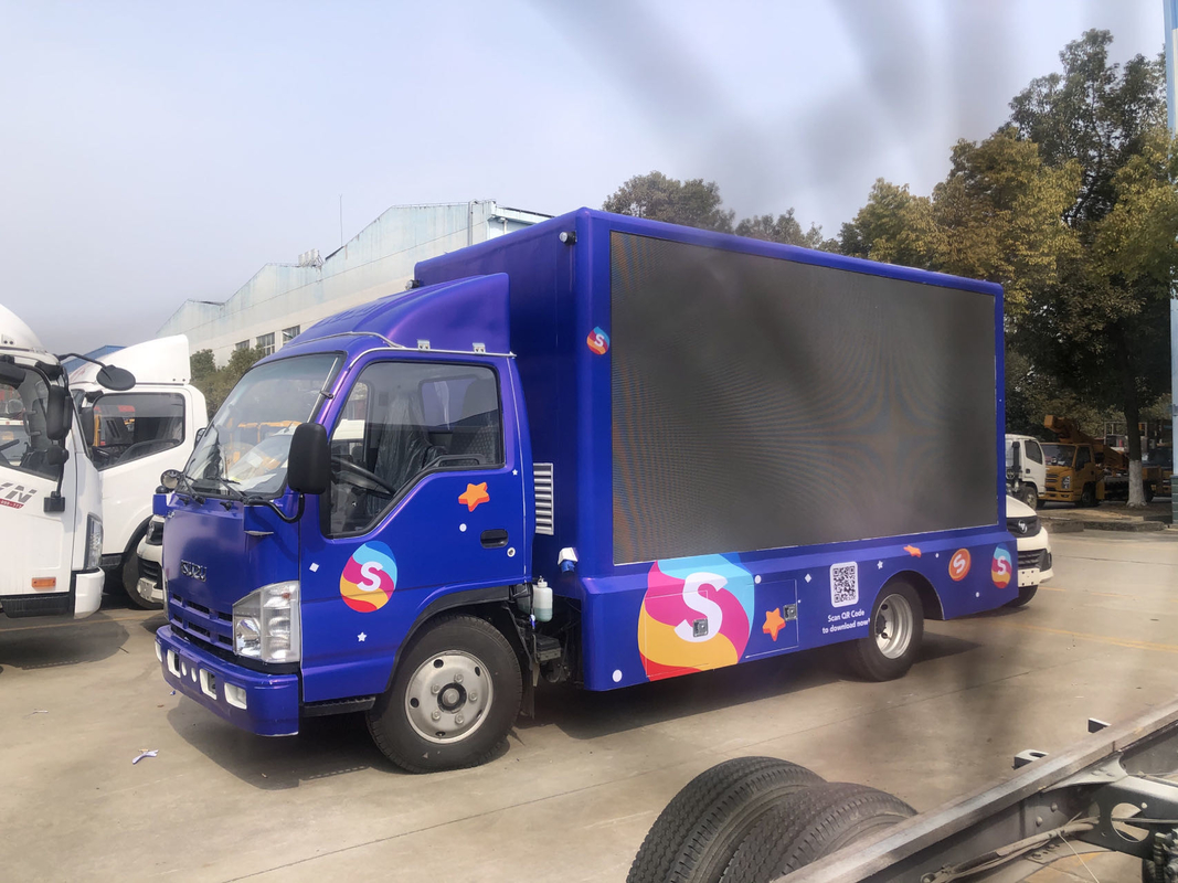 Mini camion mobile dell'esposizione di LED di P4 5 6 Isuzu 4X2 95km/H