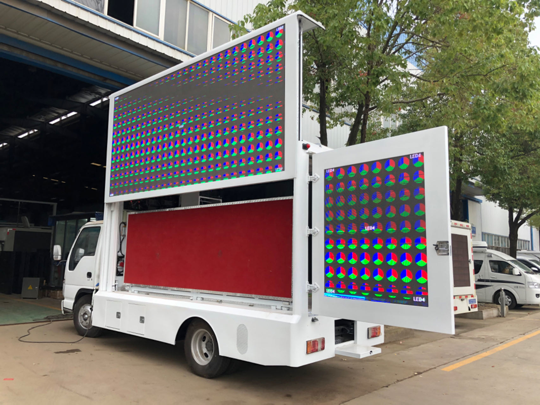 Isuzu Led Display Box Truck Pixel Pitch 8mm Mobile Led Screen Cartellone pubblicitario Truck pubblicitario Led Truck in vendita