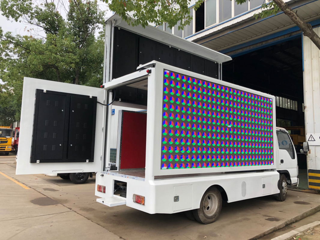 Isuzu Led Display Box Truck Pixel Pitch 8mm Mobile Led Screen Cartellone pubblicitario Truck pubblicitario Led Truck in vendita
