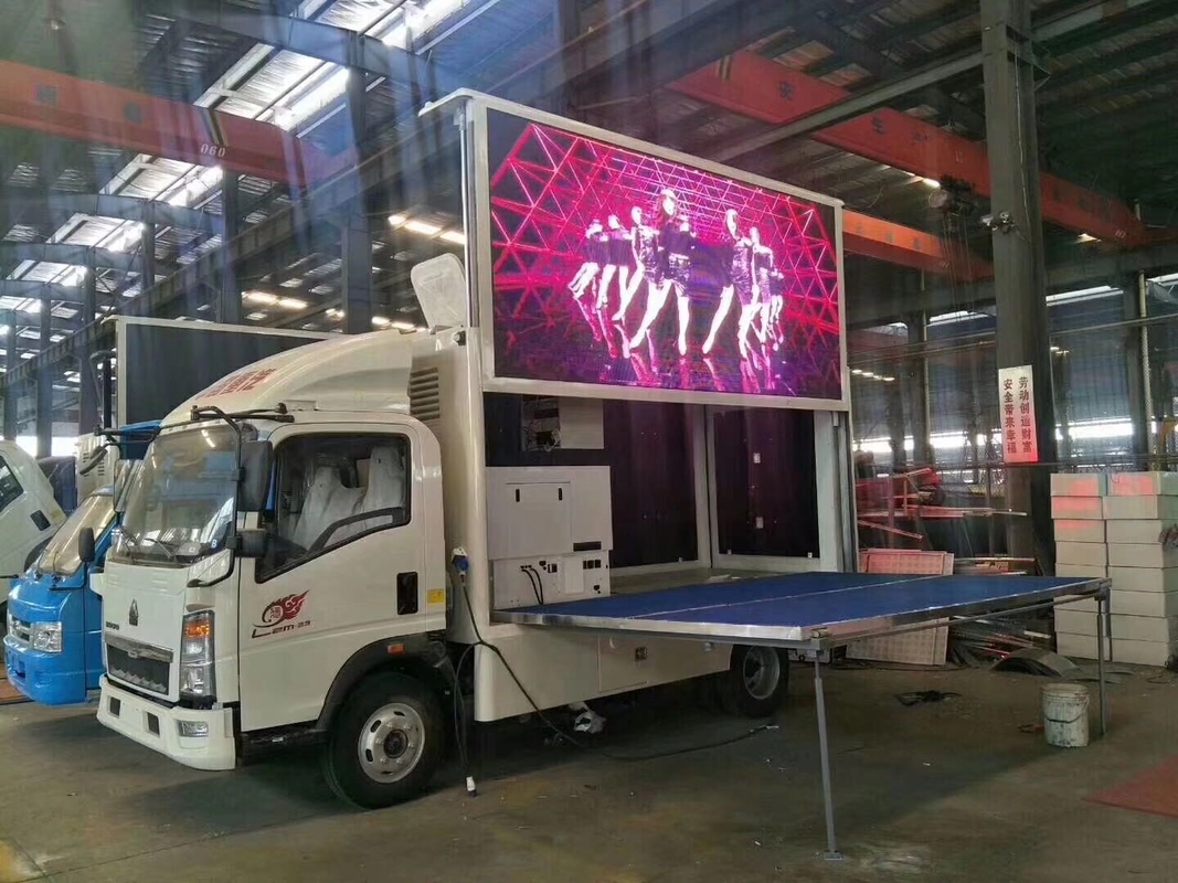 HOWO luce mobile LED pubblicità camion display box cartellone segnali trasparenti P4 P5 P6