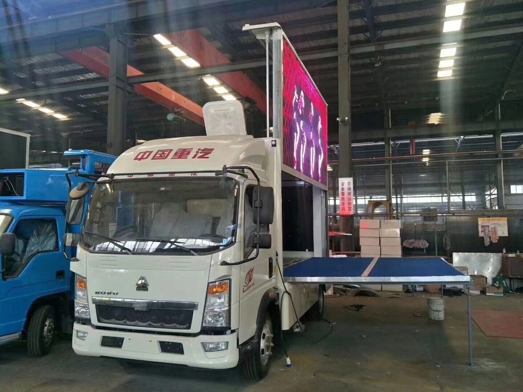 HOWO luce mobile LED pubblicità camion display box cartellone segnali trasparenti P4 P5 P6