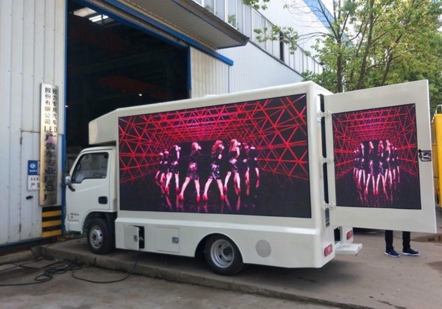 HOWO luce mobile LED pubblicità camion display box cartellone segnali trasparenti P4 P5 P6