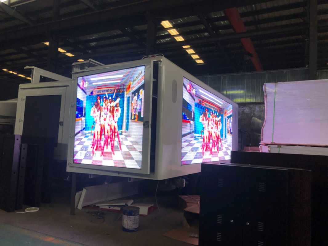Scatola di schermo a LED digitale P4 personalizzata per camion montato pixel pitch 6 mm