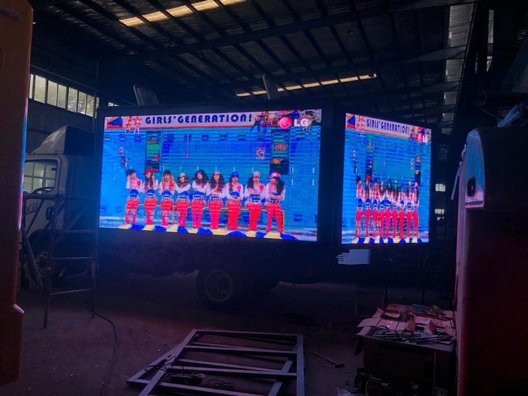 12.5ft*5.6ft P4 P5 P6 Outdoor LED Display Billboard Box Capacità 2500kg