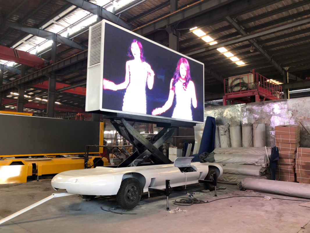 Display a LED per pubblicità esterna mobile per auto con rimorchio per camion P4 P5 HD per negozio mobile