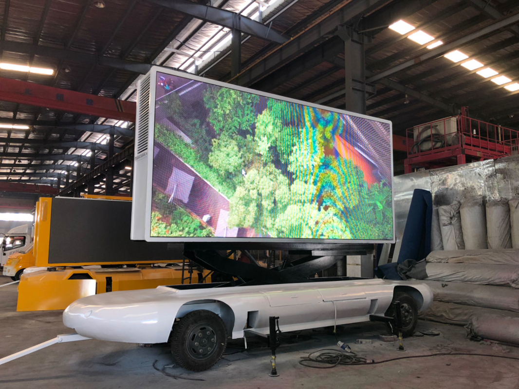 Display a LED per pubblicità esterna mobile per auto con rimorchio per camion P4 P5 HD per negozio mobile