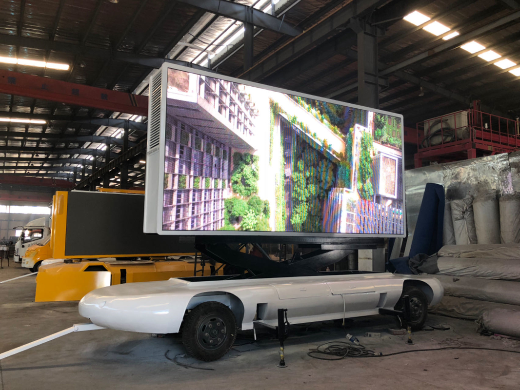 Display a LED per pubblicità esterna mobile per auto con rimorchio per camion P4 P5 HD per negozio mobile