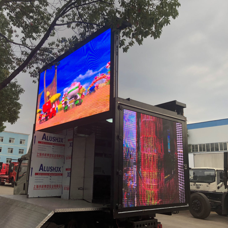 Mini camion con cartellone pubblicitario all'aperto Foton Tarpaulin LED Mobile Box pubblicitario camion