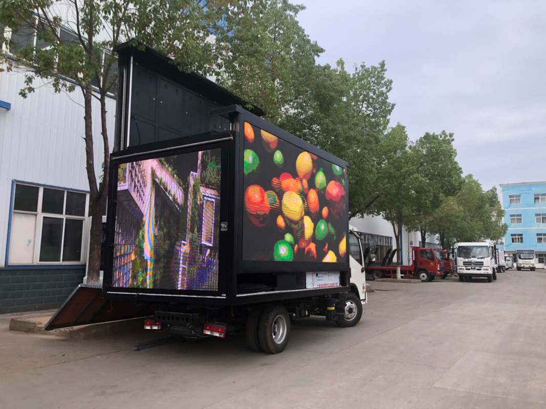 Mini camion con cartellone pubblicitario all'aperto Foton Tarpaulin LED Mobile Box pubblicitario camion