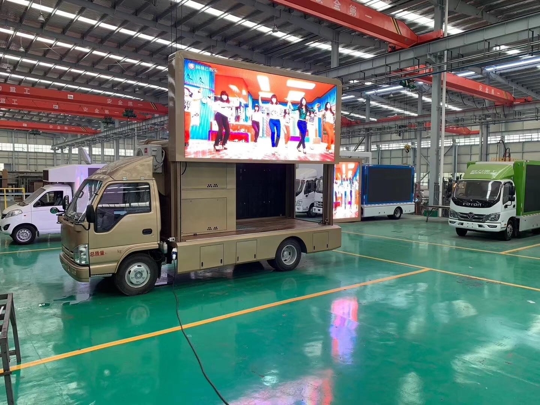 Acque resistenti a colori P3 P4 schermo mobile camion pubblicitario all'aperto camion di palcoscenico a LED