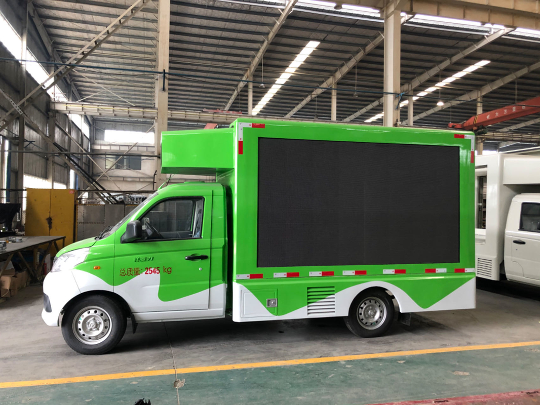 Carrello per media digitali per pubblicità mobile a LED a colori P4 per esterni Euro 5