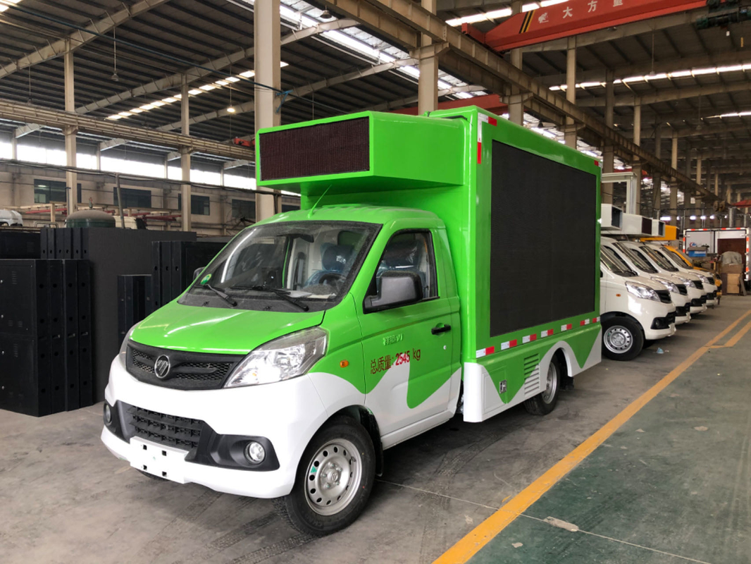 Carrello per media digitali per pubblicità mobile a LED a colori P4 per esterni Euro 5