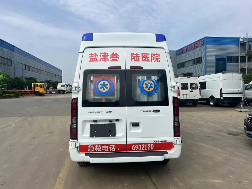 Ford Customization Ambulance Car Veicolo 4x2 Ambulance Transit V348 PRO Monitoraggio ICU Ambulance di emergenza